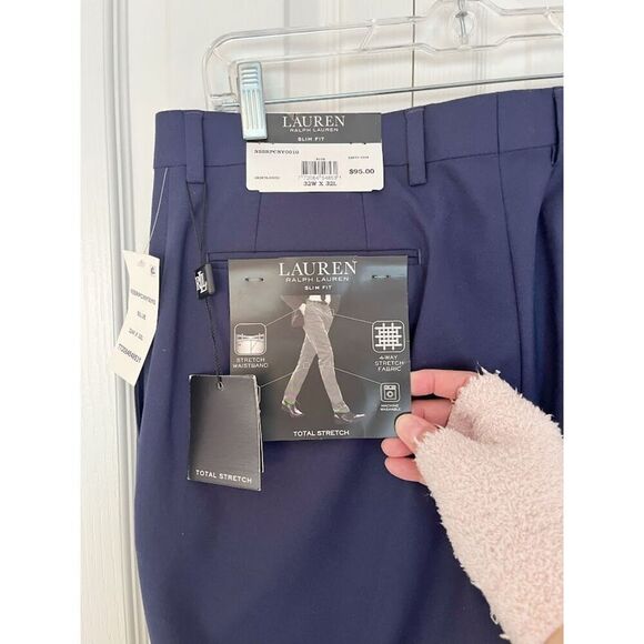 Ralph Lauren NWT Slim Stretch Flat Front Pocket Lightweight Trouser Pants - Picture 9 of 13